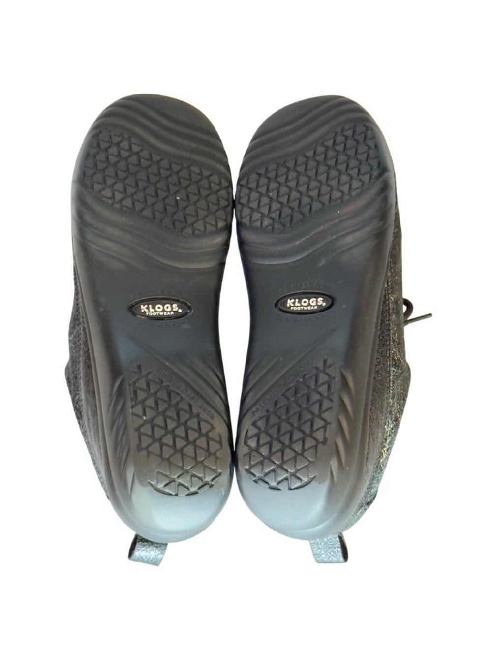 KLOGS Footwear Fairfax Women's Lace-Up Shoes Black Silver Swirl Size 10 - Picture 3 of 12